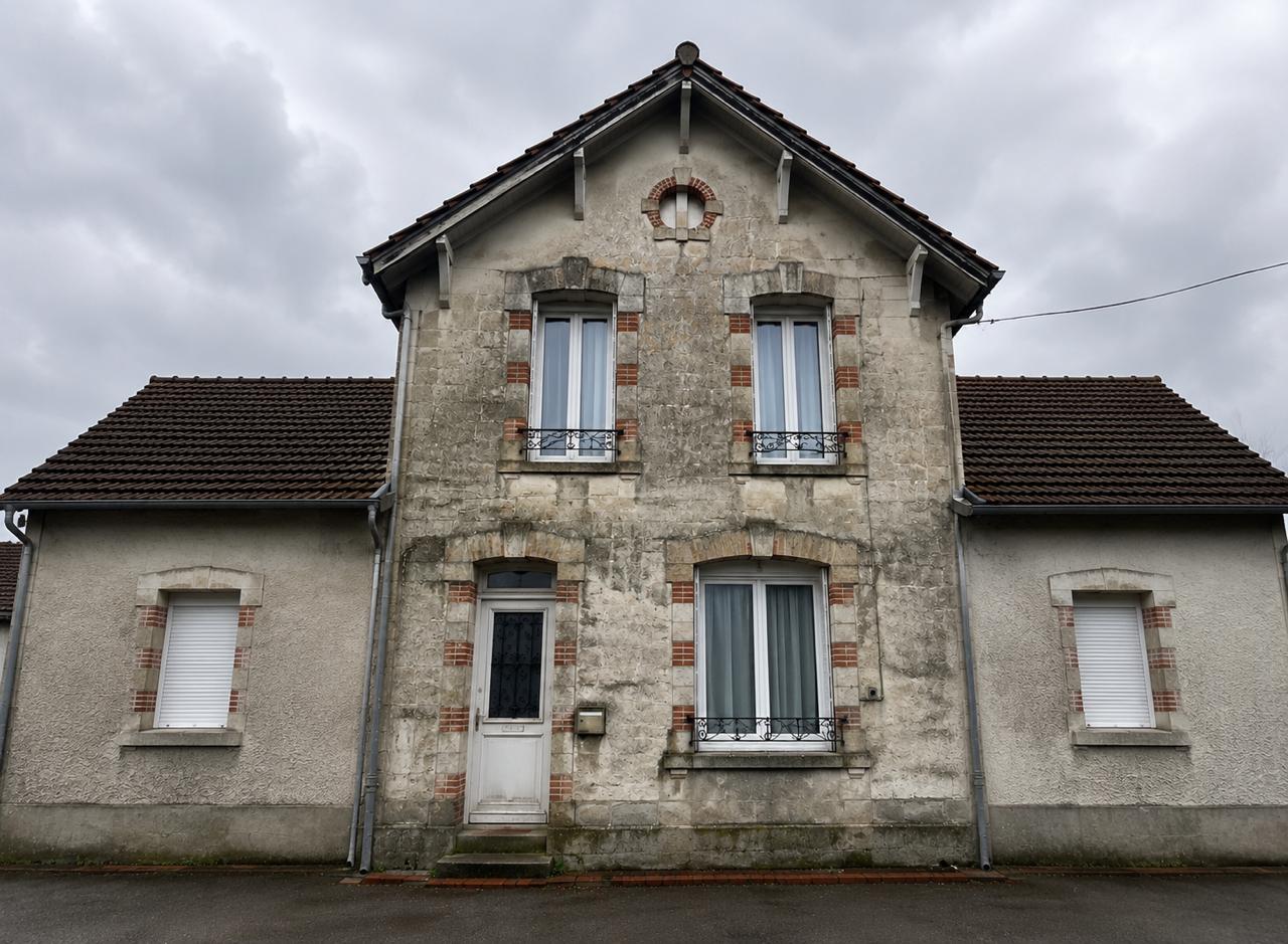 Façade avant réalisation du joint de pierre